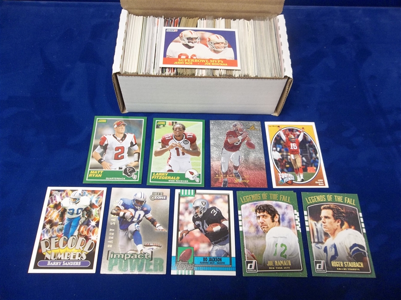 Football Star Card Lot- 325 Stars- mostly 1980’s thru 2000’s