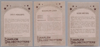 1971-72 Fleer Bask- Harlem Globetrotters- 17 Diff