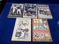 2000-2005 Chicago Cubs Baseball Media Guides- 5 Diff