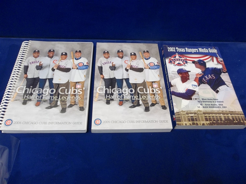 Three Baseball Media Guides