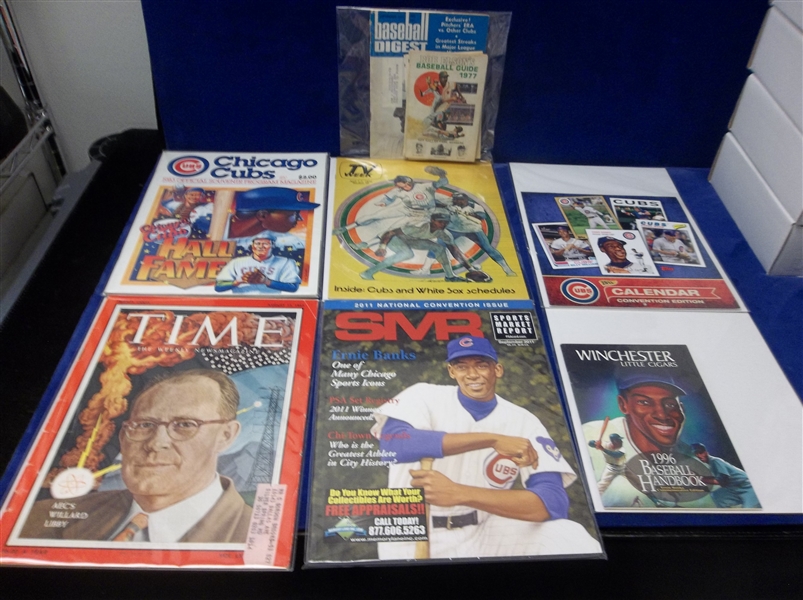 Nine Assorted Baseball Related Pubs