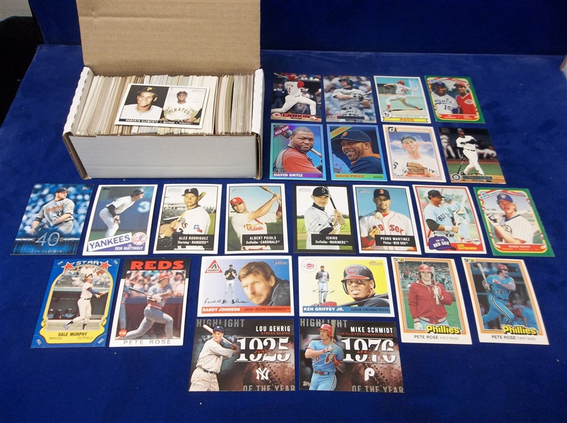 Baseball Star Card Lot- 350 Stars- mostly 1980’s thru 2000’s