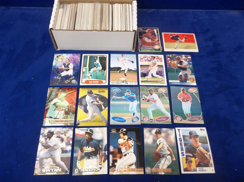 Baseball Star Card Lot- 350 Stars- mostly 1980’s thru 2000’s