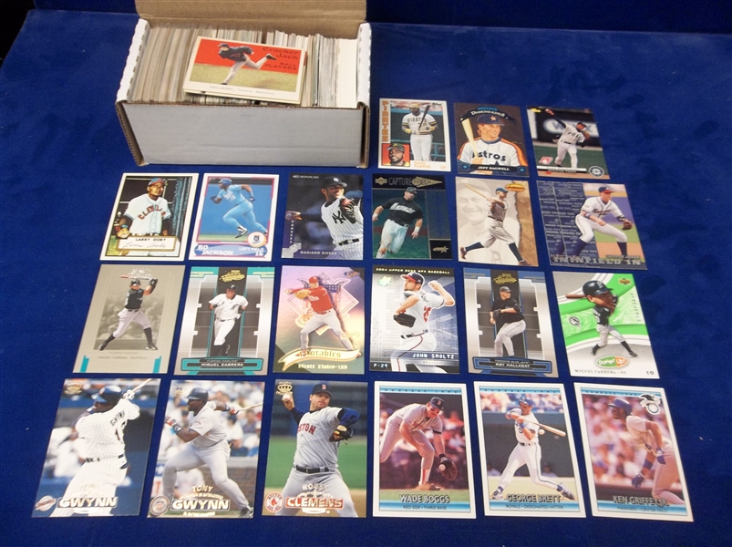 Baseball Star Card Lot- 350 Stars- mostly 1980’s thru 2000’s