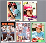 Pete Rose Cards- 90 Asst