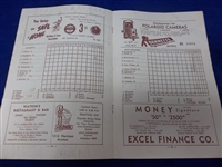 1954 Atlanta Crackers @ New Orleans Pelicans MiLB Southern Association Program
