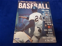 1963 MACO “Sports All-Stars 1963: Baseball” Magazine- Willie Mays Cover