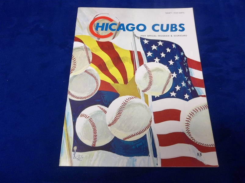 1969 S.F. Giants at Chicago Cubs Spring Training Program