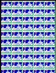 1987 Threadneedle Corp. Minnesota Twins ’87 World Series Champs Promotional Stamps Sheet of 50 Stamps