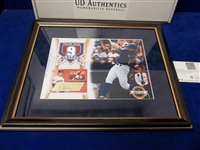 2003 UD Authentics- Hank Blalock (Rangers) Framed & Matted Autographed Card- #169/200- UDA Certified