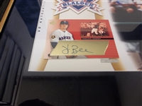 2003 UD Authentics- Hank Blalock (Rangers) Framed & Matted Autographed Card- #169/200- UDA Certified