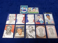 Ernie Banks Hand-Sketched “Art Cards”- 12 Diff.