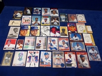 Ernie Banks Collector Made “Art Cards” Clean-Up Group- 39 Cards