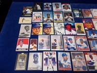 Ernie Banks Collector Made “Art Cards” Clean-Up Group- 39 Cards