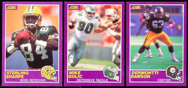 1990 Score Supplemental Ftbl.- 3 Diff. Rookie Cards