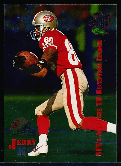 1994 Classic NFL Draft Ftbl. #JR1 Jerry Rice- #7797/9994