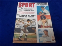 August 1959 Sport Magazine- Mantle/ Mays/ Colavito/ Mathews Cover