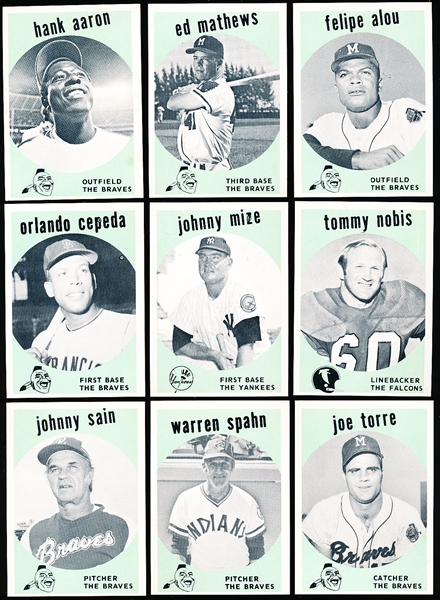 1978 Atlanta Sports Collectors Assn. 1st Annual Convention Card Complete Set of 24