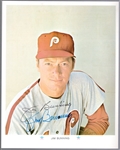 Autographed Jim Bunning 1971 ARCO Philadelphia Phillies MLB #NNO Color 8” x 10” Photo