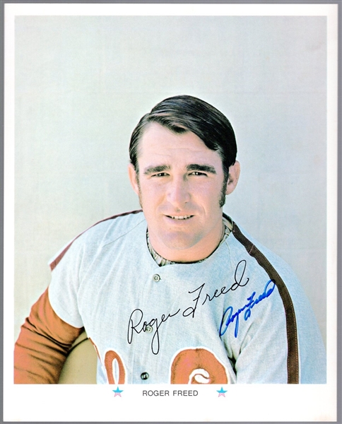 Autographed Roger Freed 1971 ARCO Philadelphia Phillies MLB #NNO Color 8” x 10” Photo