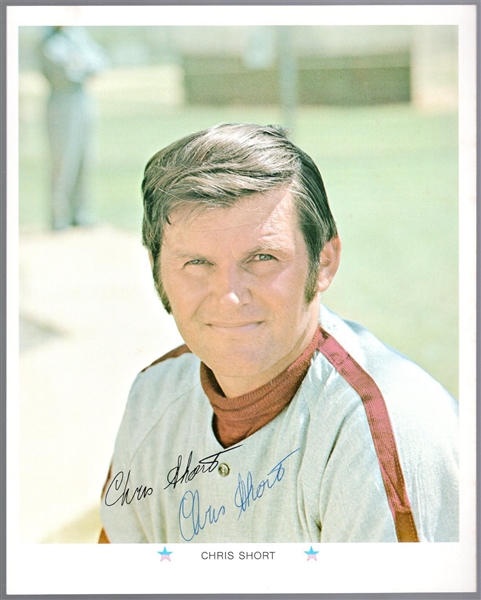 Autographed Chris Short 1971 ARCO Philadelphia Phillies MLB #NNO Color 8” x 10” Photo