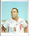 Autographed Tony Taylor 1971 ARCO Philadelphia Phillies MLB #NNO Color 8” x 10” Photo