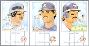 1990 Historic Limited Editions MLB “Don Mattingly- Series 2” MLB- 1 Complete Set of 12 Postcards