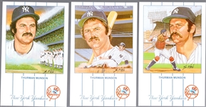 1990 Historic Limited Editions MLB “Thurman Munson- Series 1” MLB- 1 Complete Set of 12 Postcards