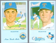 1990 Historic Limited Editions MLB “Nolan Ryan- Series 1” MLB- 1 Complete Set of 12 Postcards
