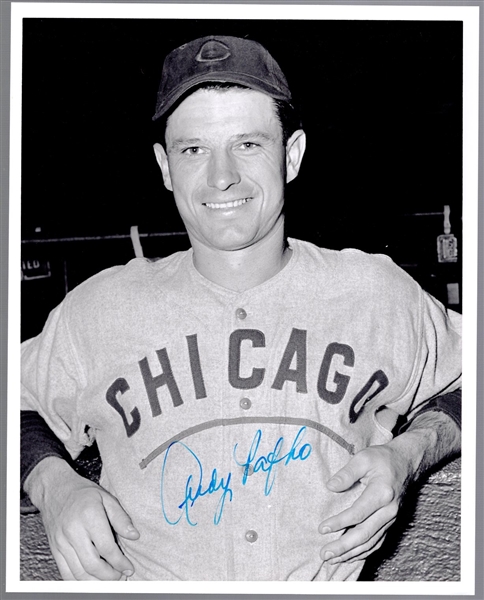 Autographed Andy Pafko Chicago Cubs MLB B/W 8” x 10” Photo