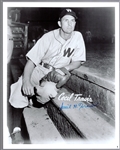 Autographed Cecil Travis Washington Senators MLB B/W 8” x 10” Photo