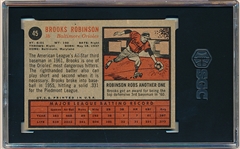 1962 Topps Baseball- #45 Brooks Robinson, Orioles- SGC 6 (Ex-Nm)