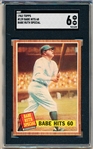 1962 Topps Baseball - #139 Babe Ruth Special- Babe Hits 60 - SGC 6 (Ex-Nmt)