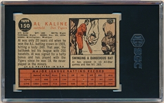 1962 Topps Baseball- #150 Al Kaline, Tigers- SGC 6 (Ex-Nm)