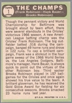 1967 Topps Baseball- #1 The Champs