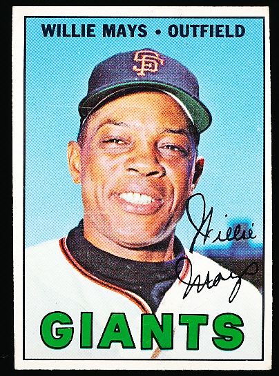 1967 Topps Baseball- #200 Willie Mays, Giants