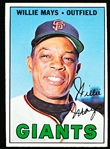 1967 Topps Baseball- #200 Willie Mays, Giants