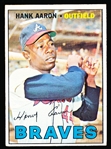 1967 Topps Baseball- #250 Hank Aaron, Braves