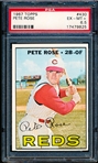1967 Topps Baseball- #430 Pete Rose, Reds- PSA Ex-Mt+ 6.5