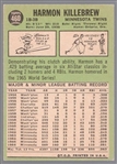 1967 Topps Baseball- #460 Harmon Killebrew, Twins