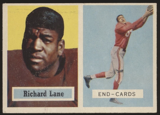 1957 Topps Fb- #85 Dick Lane RC, Cardinals