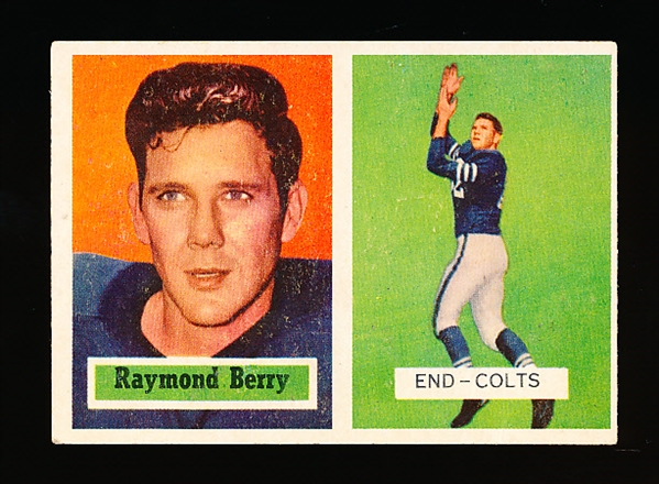 1957 Topps Fb- #94 Raymond Berry RC, Colts