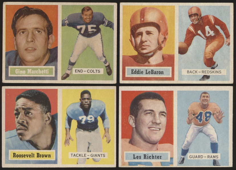 1957 Topps Fb- 4 Diff