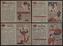 1957 Topps Fb- 4 Diff