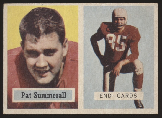 1957 Topps Fb-#14 Pat Summerall, Cardinals