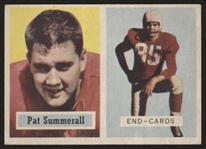 1957 Topps Fb-#14 Pat Summerall, Cardinals