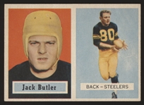 1957 Topps Fb-#15 Jack Butler RC, Steelers