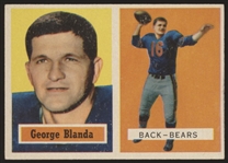1957 Topps Fb-#31 George Blanda, Bears
