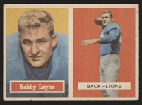 1957 Topps Fb- #32 Bobby Layne, Lions