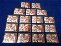 1985 Topps Ftbl.- #192 Passing Ldrs (Marino/ Montana)- 17 Cards
